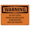Signmission OSHA Warning Sign, 7" Height, 10" Width, Rigid Plastic, Do Not Open Explosive Atmosphere, Landscape OS-WS-P-710-L-12558 - alternate 1